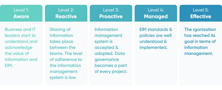 The Gartner Data Maturity Model