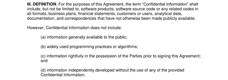 Non Disclosure Agreement 2