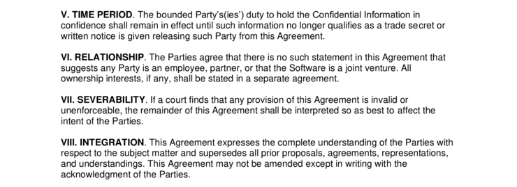 Non Disclosure Agreement 4